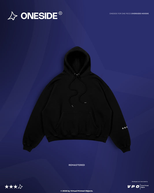 ONESIDE FOR ONEPIECE UNISEX OVERSIZED HOODIE