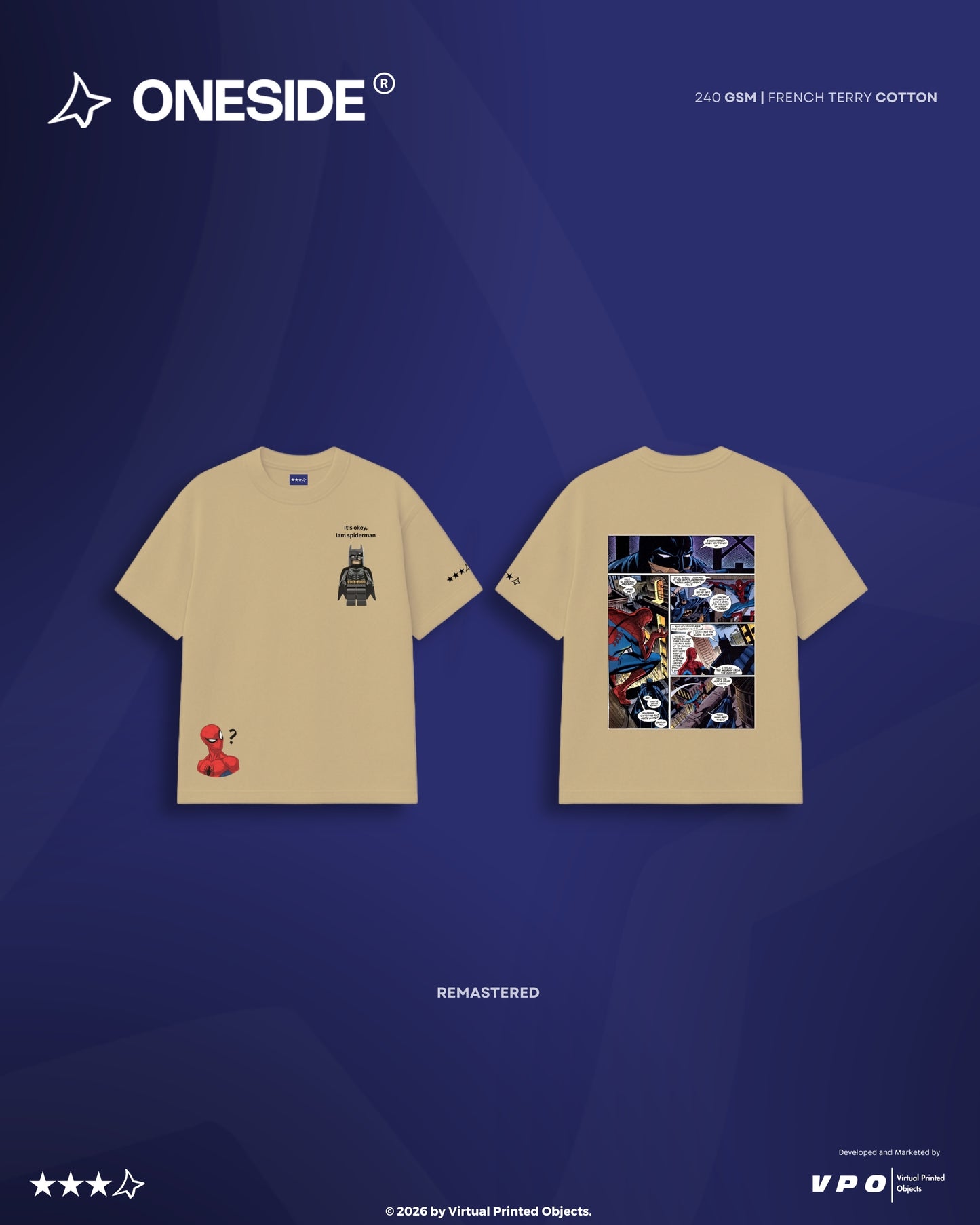 SPIDERVERSE BAT OVERSIZED TEE