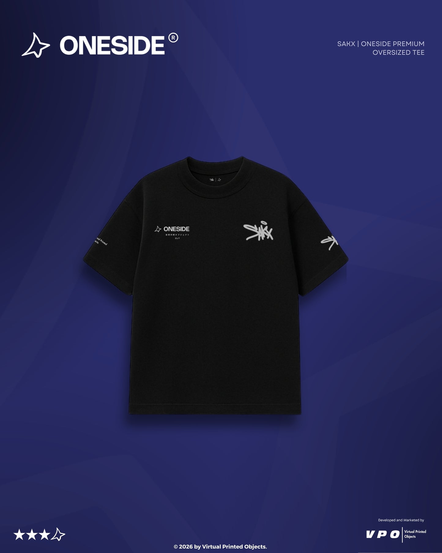 SAKX | ONESIDE PREMIUM OVERSIZED TEE